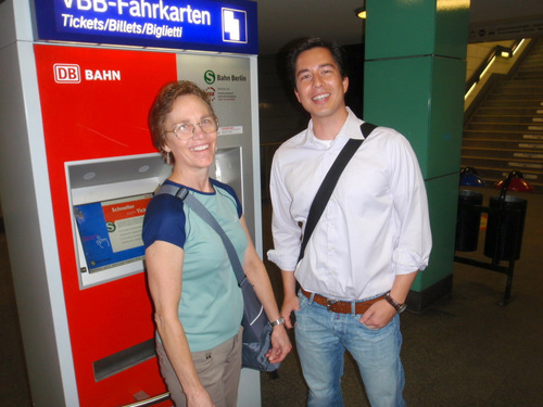 This young man helped us buy train tickets.